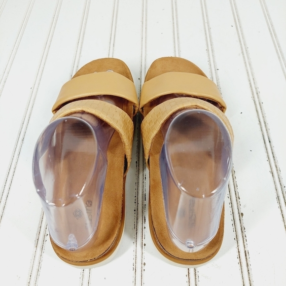 NEW Susina Luisa Tan Snakeskin Slip On Flat Summer Sandals M636 - Picture 6 of 11